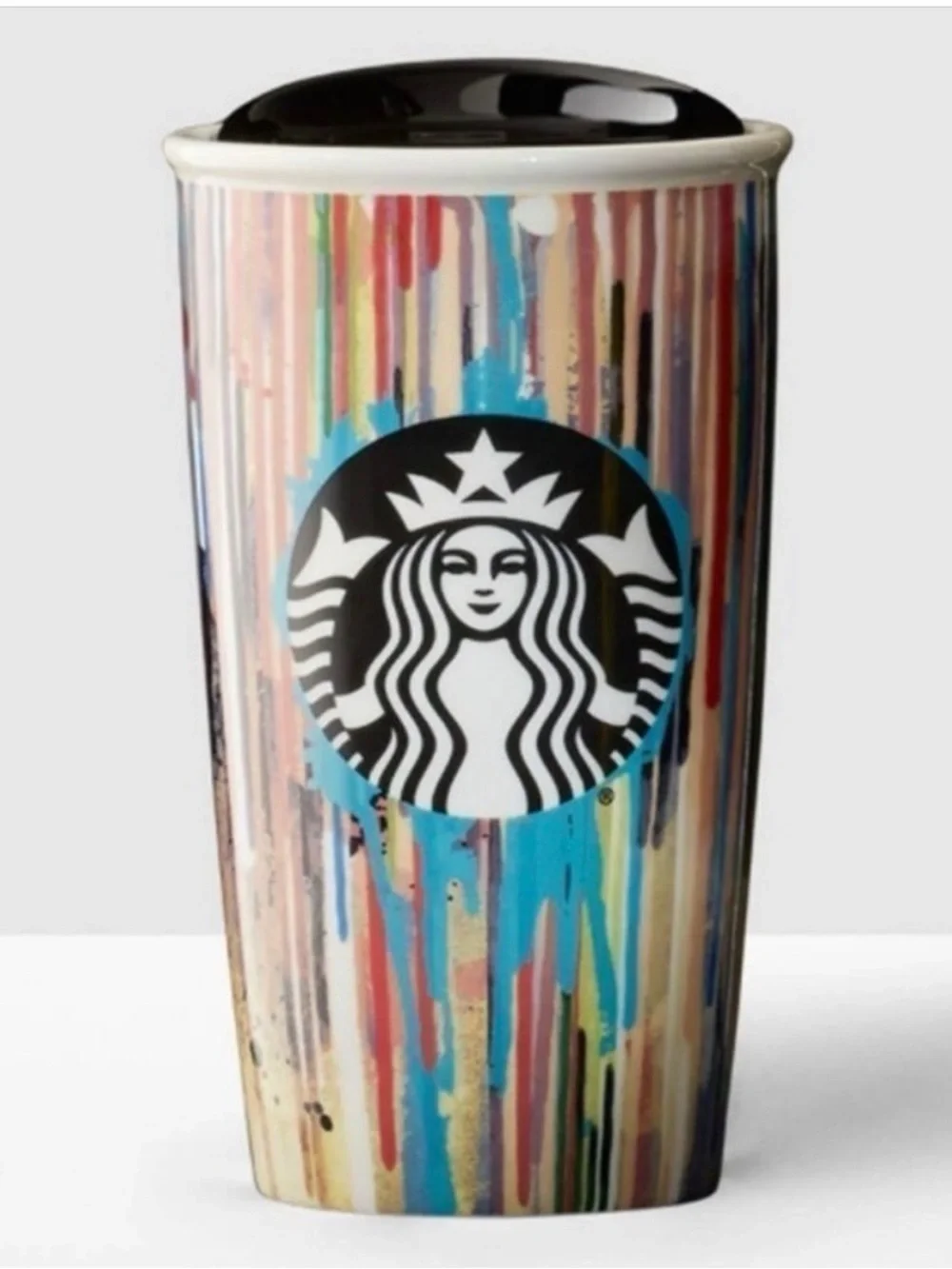 NWOT RARE 2015 STARBUCKS TUMBLER PAINT DRIP MUG